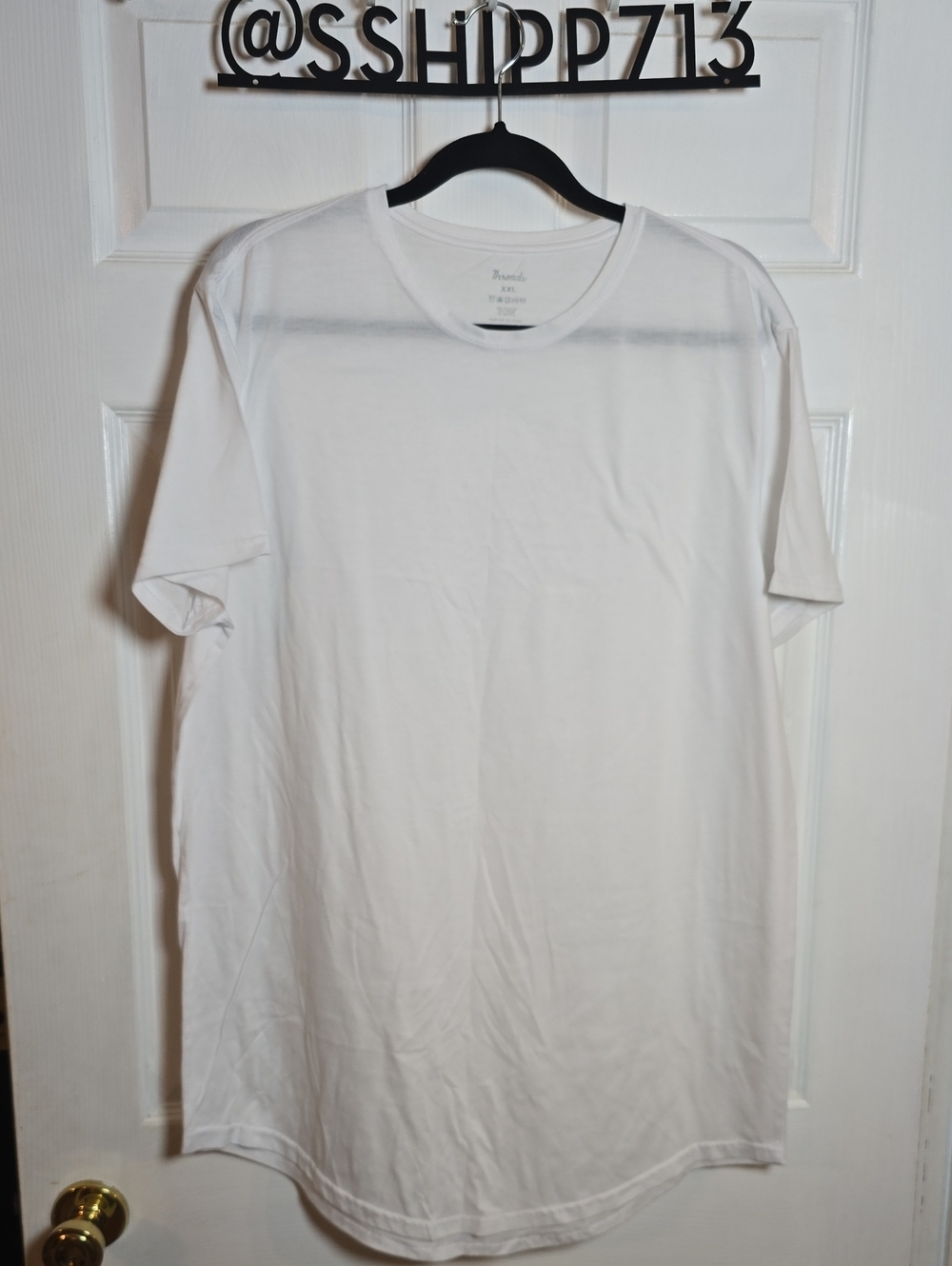 Threads XXL White Short Sleeve Crew Tee Tshirt